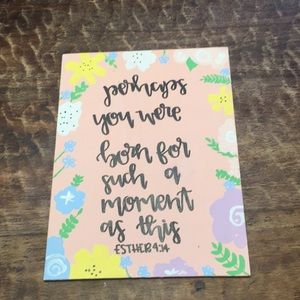 Calligraphy on Canvas board